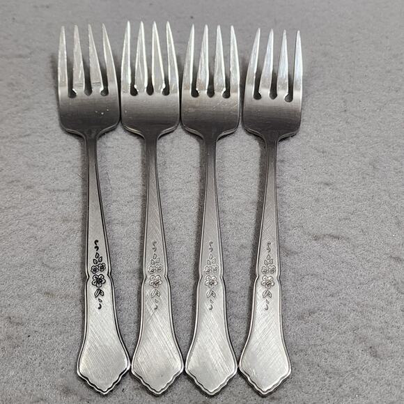 Oneida ASHMORE Stainless Burnished Handles Glossy Place Settings For Four  20pcs - Picture 5 of 8